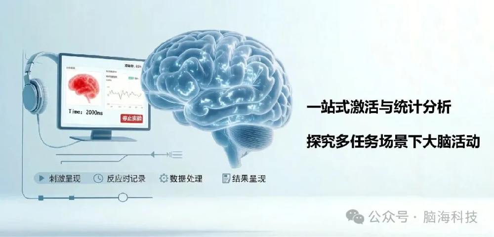 脑海科技产品介绍 | 任务态功能磁共振实验呈现及分析解决方案