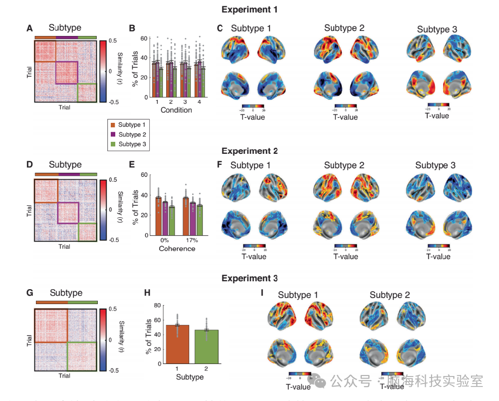 同一感知决策任务的多种大脑激活模式